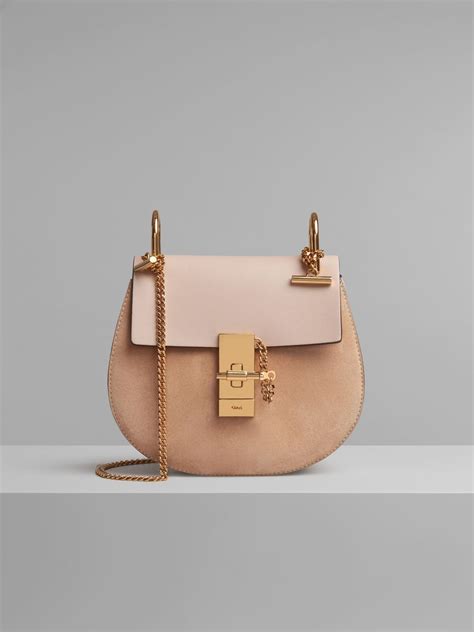 chloe drew suede|CHLOE Suede Smooth Calfskin Mini Drew Shoulder Bag Motty .